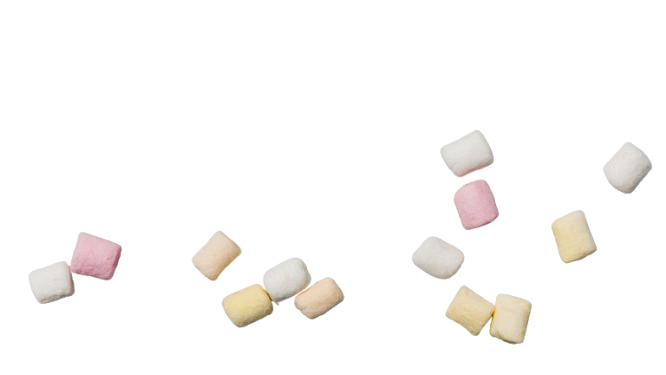 Colorful marshmallows against white backdrop removebg preview